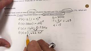 U5 Practice test 24-25 Exponential Functions  #7a is wrong, it's 20.