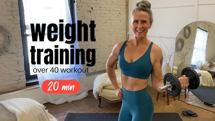 WEIGHT TRAINING workout over 40 female 20min FB8 