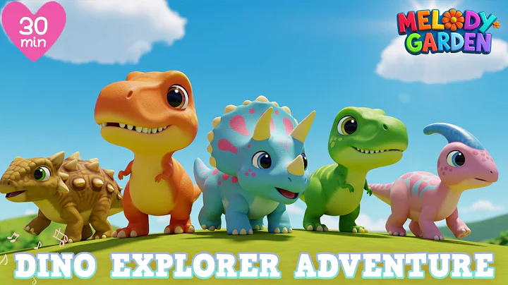 Dinosaur Adventure 30 MIN - Nursery Rhymes & Kids Songs - Melody Garden