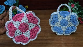 Elegant!🦋 Crochet Small Bag || Mini Handbag || Easy To Make #diy  @saritascreation  
