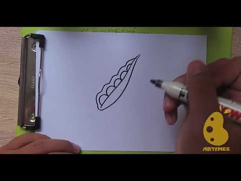 Video: How To Draw Peas