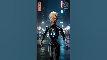 Alien Robot Abducted in Futuristic City #robot #alien #aiart