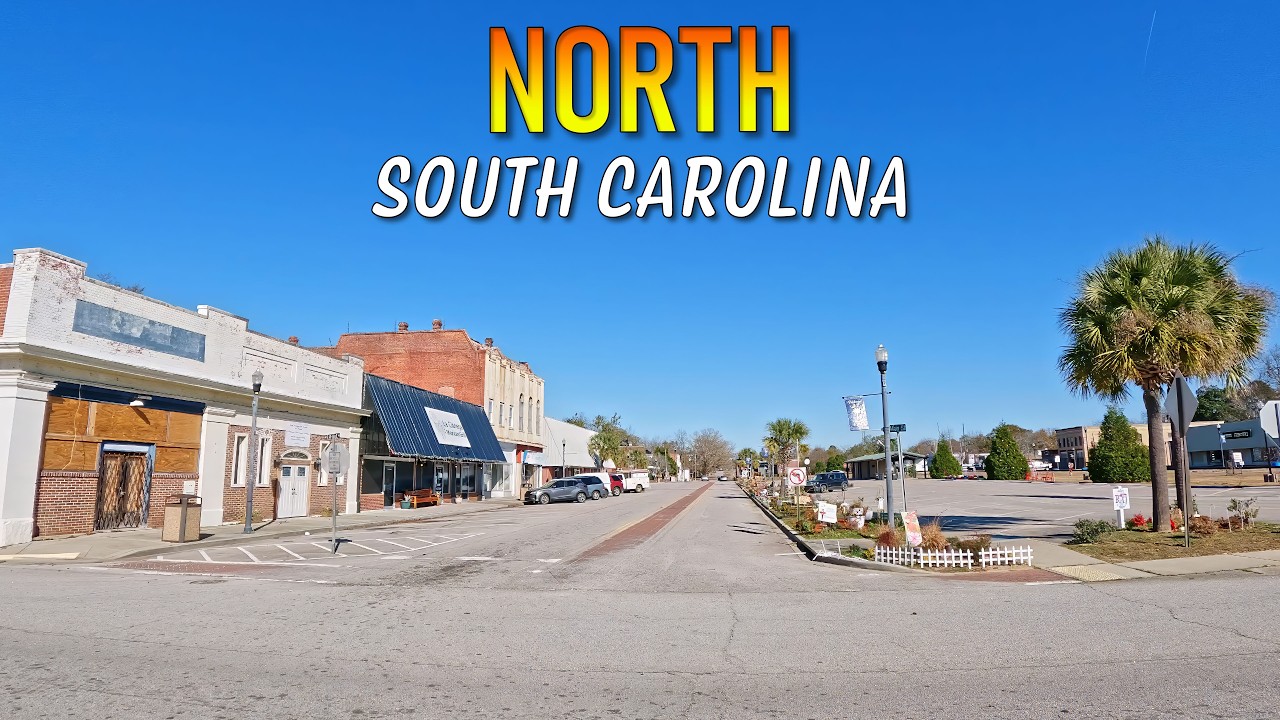 North South Carolina Driving Through