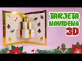 Como Hacer Tarjeta de Navidad 3D con Papel | Paso a Paso