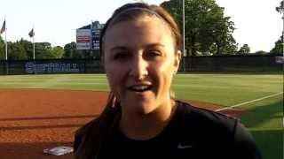 Memphis Softball Postgame Interview - Jami Miller vs Alcorn State - 4/10/2012 screenshot 5