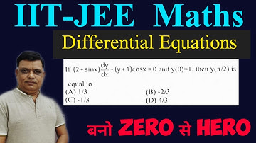 If (2+ sinx) dy/dx + (y+1) cosx = 0 and y(0)=1 , then y(π ) is