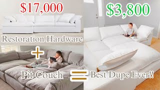 We Bought The Best RH Cloud Couch Dupe!!