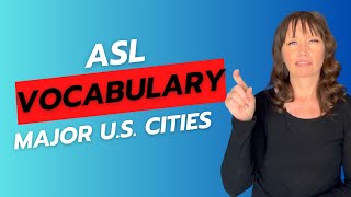 ASL Unit 4 Vocabulary 🏙️ ASL Signs for Major U.S. Cities | Travel Talk in Sign