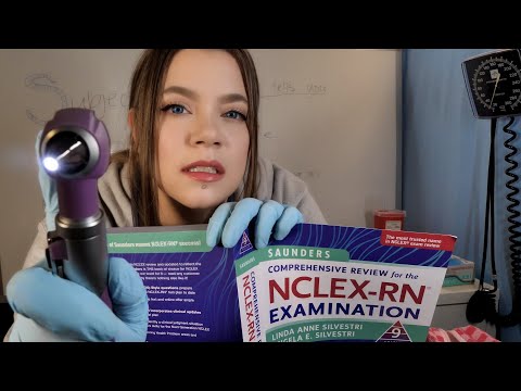 ASMR Girl in the Back of Nursing School Class Practices On You | Full Body Exam
