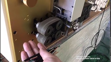 Multi core 3 cores sheathed cable wire cutting stripping and twisting machine