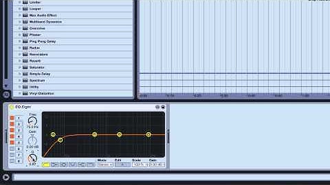 How to configure an EQ plugin in Ableton Live 8