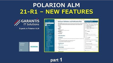 POLARION ALM. 21R1 release - demo of new features