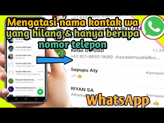 Cara Mengatasi Nama Kontak Di WhatsApp Yang Menghilang Cara Mengatasi Nama Kontak Di WhatsApp Yang Menghilang