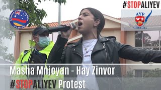 Masha Mnjoyan - Hay Zinvor - #StopAliyev Protest
