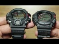 Side by side Casio Rangeman GW-9400-1 & Casio Mudman G-9300-1