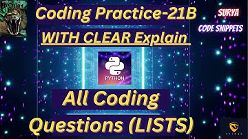 Coding Practice 21B | Lists  | CCBP| #python #code|#nxtwave #idp ​