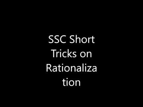 Ssc Short Trick For Rationalization