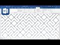 WORD: Pseudo Maze Pattern Tutorial (VBA)