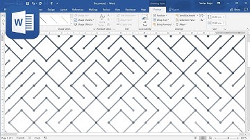 WORD: Pseudo Maze Pattern Tutorial (VBA)
