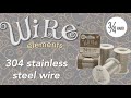 Beadsmith Wire Elements 304 Stainless Steel Wire 3 4 Hard For Jewelry Making Corrosion Resistant