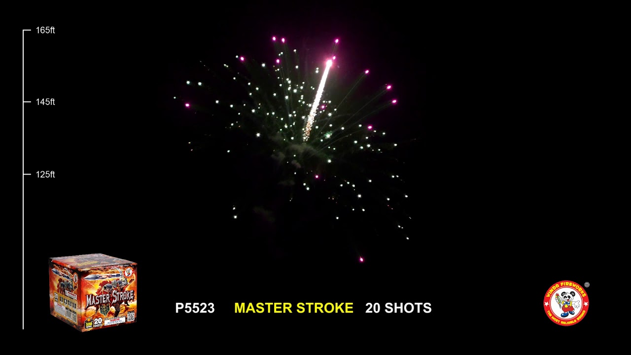 Masterstroke Firework P5523 MASTER STROKE 20'S WINDA FIREWORKS New for 2019 - YouTube