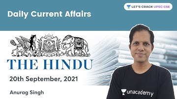 Daily Current Affairs | 20 Sep 2021 | Crack UPSC CSE/IAS 2021 | Let