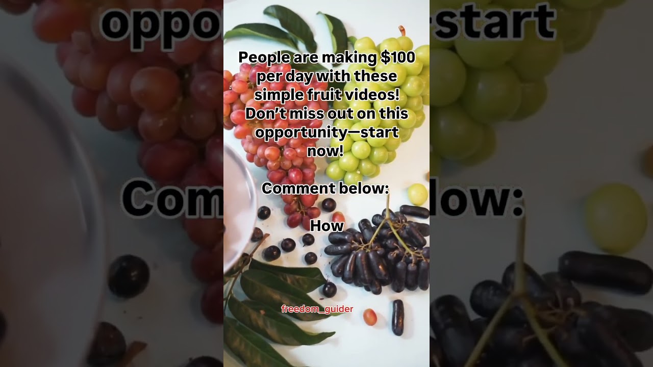 How to Make $100 with Fruit Videos! 🍓💰 Easy Strategy! 