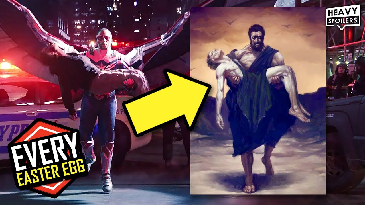 Ready go to ... https://www.youtube.com/watch?v=Q8rr84wU8nM [ Every Falcon And The Winter Soldier Easter Egg We Noticed In Episodes 1-6 | MCU Things You Missed]