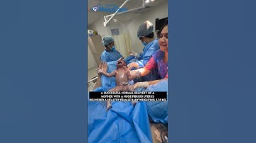 Thumbnail of Pregnancy Exercise || Normal Delivery with huge Fibroid Uterus #ytshorts #vizag #normaldelivery