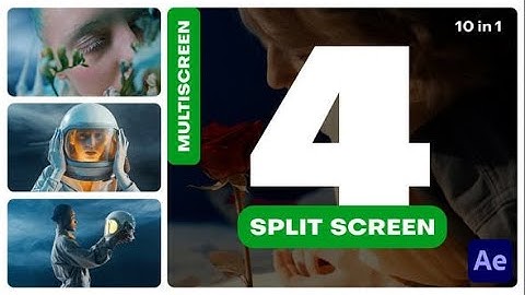 Multiscreen - 4 Split Screen | After Effects Template