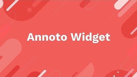 Annoto Widget Walkthrough