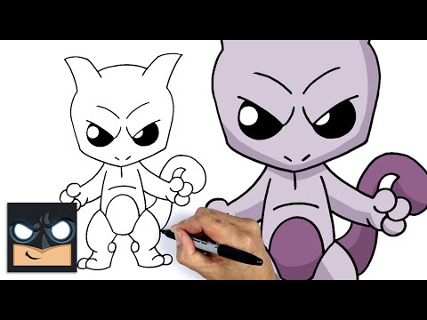 How To Draw Pokemon  Mewtwo