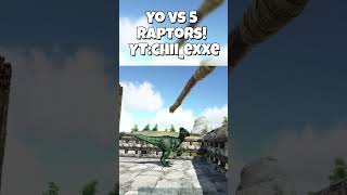 YO+fe vs 5 raptors XD#epic #gameplay #gaming #ArkSurvivalEvolved #ARK #ARKSE #leyenda