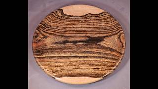 Stunning Bocote Turned Wood Platter