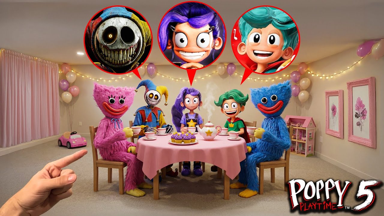 WE THREW LILY LOVEBRAIDS & THE PROTOTYPE A TEA PARTY IN REAL LIFE! (POPPY PLAYTIME CHAPTER 5)