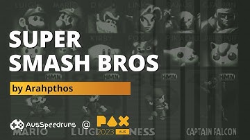 ASAP 2023: Super Smash Bros - Unlock All Characters Speedrun by Arahpthos