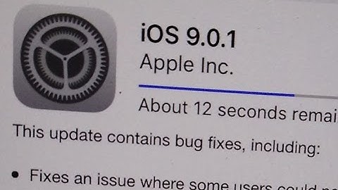 How to install iOS 9.0.1 (13A404) Software Update contains bug fixes in iPad Air 2