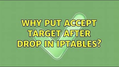 what is The ACCEPT and DROP Targets in cyber world l #ethicalhacking #kali #drops #accept #iptables