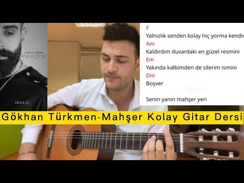 Gökhan Türkmen - Mahser Orjinal Ton Gitar Dersi. Kolay - Orta - Zor Ritim + Arpej