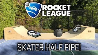 Tony hawk challenge in Rocket League! (Half-pipe 1v2)