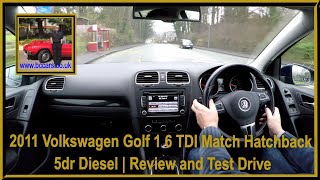 2011 Volkswagen Golf 1 6 TDI Match Hatchback 5dr Diesel | Review and Test  Drive - YouTube