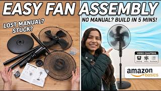 How to Assemble the Amazon Basics Pedestal Fan (Step-by-Step + Sound Test!) 🛠️ #tutorial #amazon