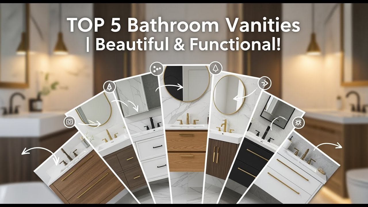 ТОП-5 лучших тумбочек под раковину для ванной комнаты 2026 года | Красивый и функциональный центр...