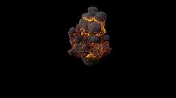 Blender 2.93 - Explosion simulation 1