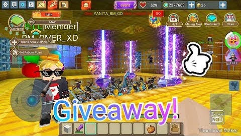 Giveaway to my ore island 🤔skyblock (blockman go mods)