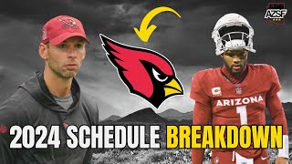 Breaking Down The Arizona Cardinals 2024 NFL Schedule! We Have A GAUNTLET To Start the Season!