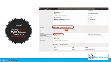 Lesson 3 - Creating Free Tier MySQL Database Service with HeatWave Cluster