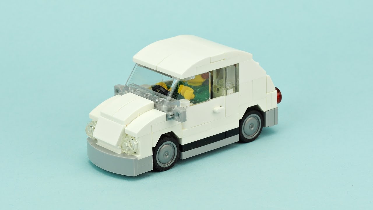 stabil Luscious Had LEGO Old White Car "Beetle" MOC Building Instructions - YouTube