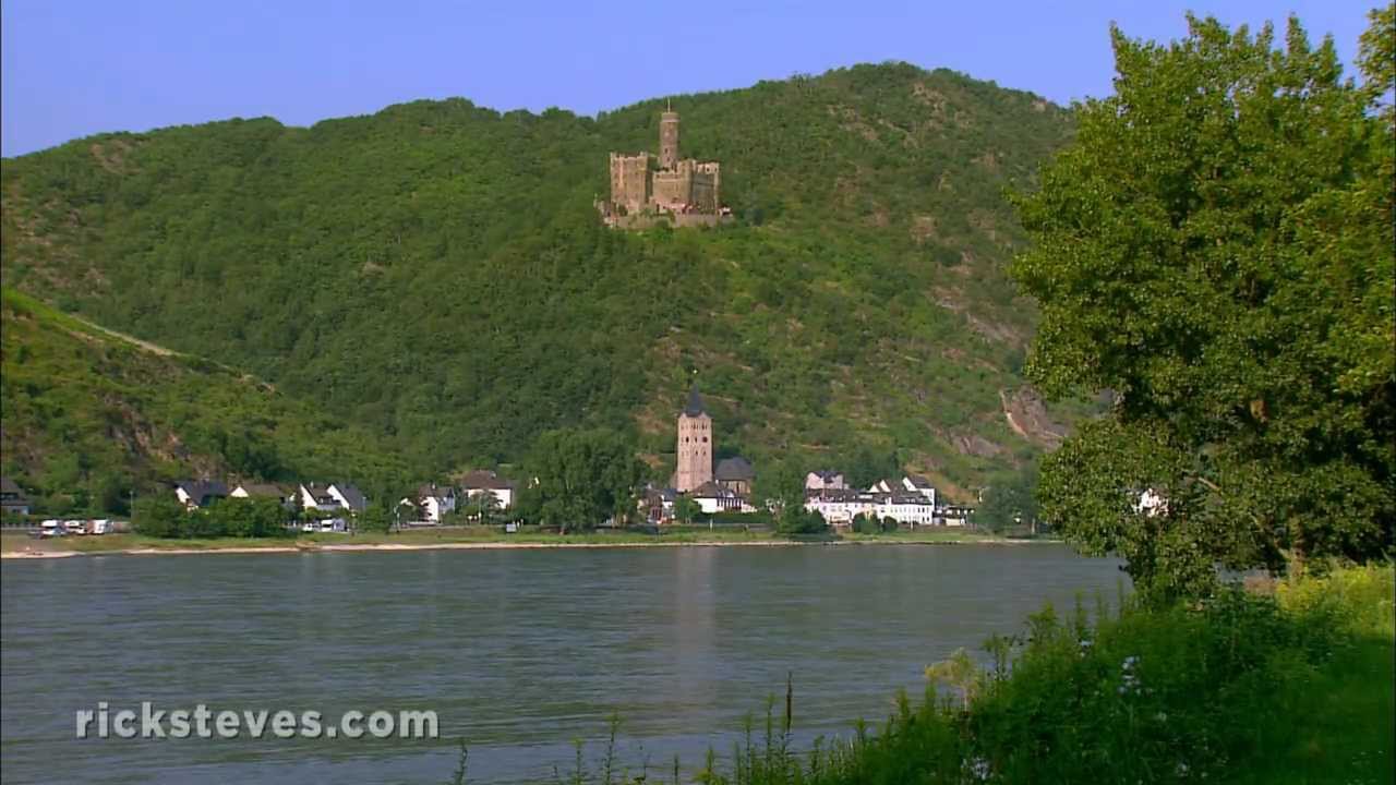 rhine river barges Rhine, Germany: Castle-Studded Rhine River