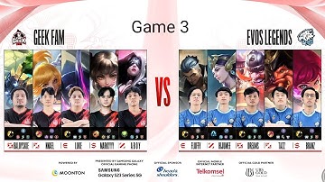 MPL ID S12 l Regular Season Day 2 Week 2 - GEEKFAM VS EVOS - GAME 3
